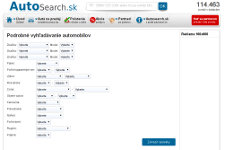 Podrobné vyhľadávanie Autosearch