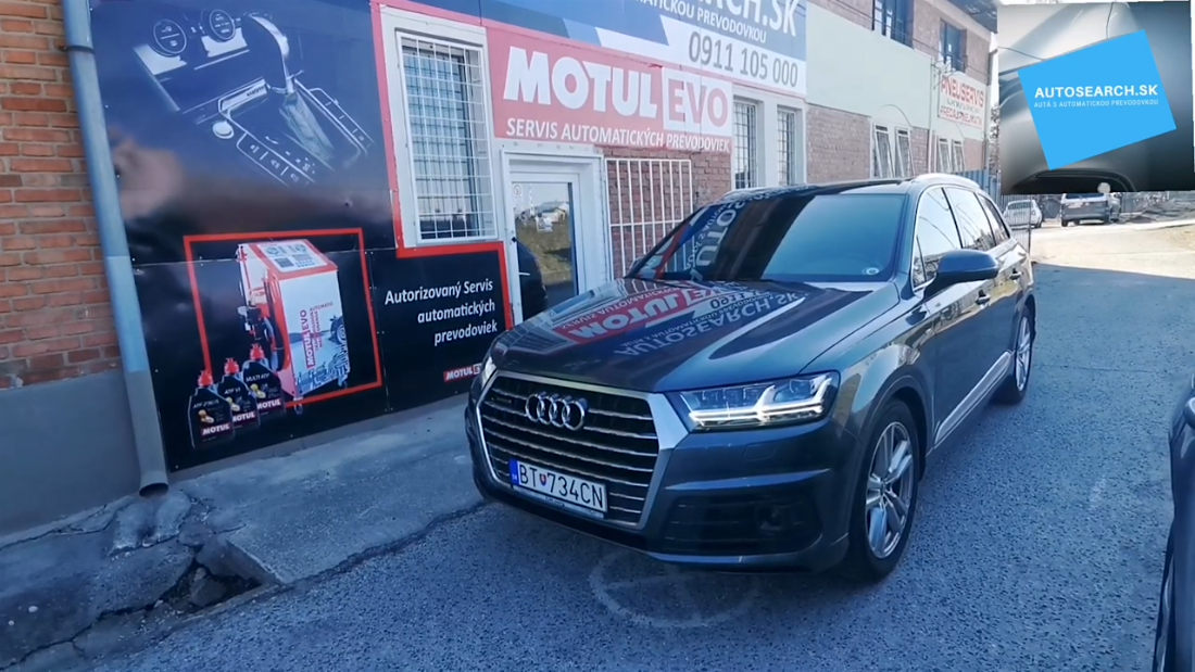 Audi Q7 3.0TDi 200kW 2016 výmena oleja s preplachom prevodovky ZF8HP65