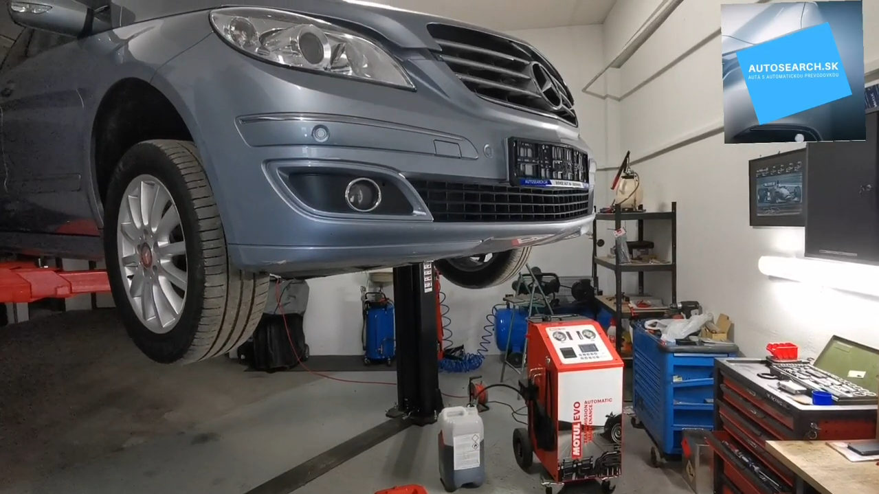 Mercedes B170 CVT 722.8 (MB W245 / W169) výmena oleja s preplachom