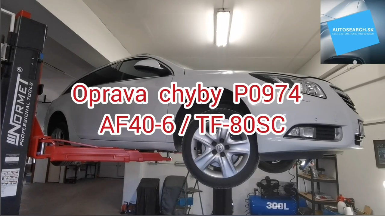 Oprava závady P0974 prevodovky AF40-6 / TF-80SC + výmena oleja s preplachom