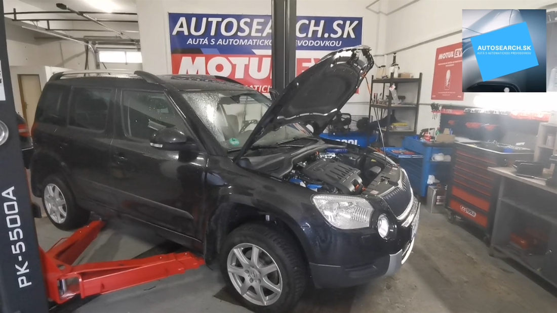 Škoda Yeti 2.0TDi 6st. DSG DQ250 / 02E výmena oleja s preplachom