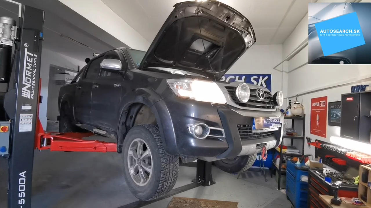 Toyota Hilux 3.0D 4x4 2015 AT5 / A750W / A750F výmena oleja s preplachom