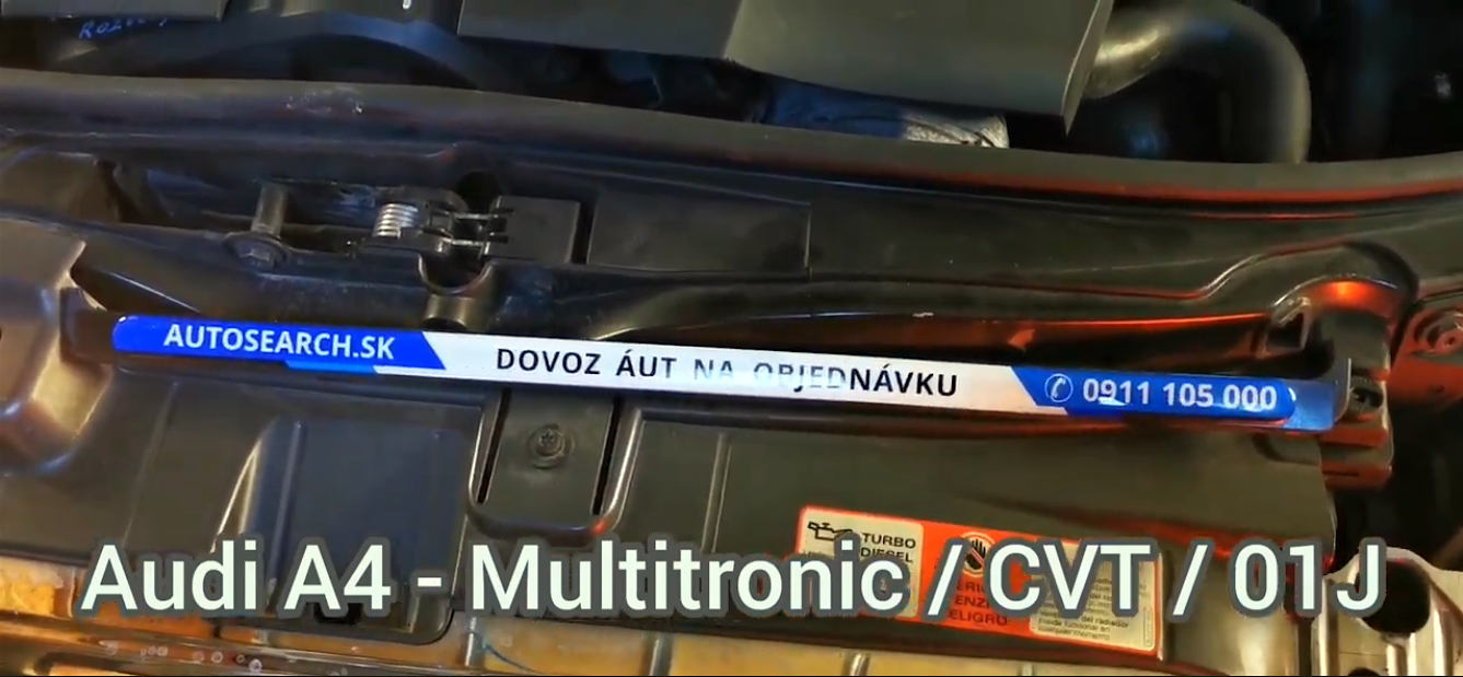 Výmena prevodového oleja preplachom Audi A4 Multitronic / CVT / 01J & 0AN - Aisin