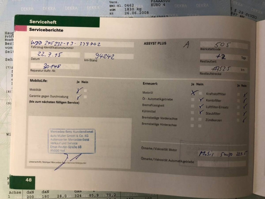 Mercedes Benz B 170 Automat SPECIAL 2008 PTS + sezónne prezutie