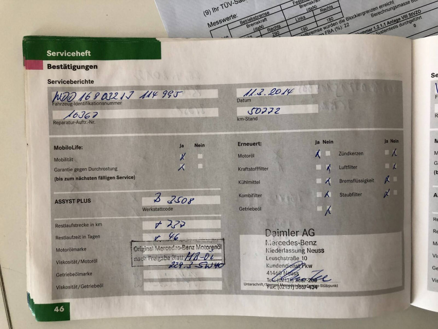 Mercedes Benz A 170 Automat •ELEGANCE• 2005 → parkovacie senzory